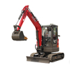 Mini Excavator with Kubota Engine，Swing Arm Function，cab，air Conditioner