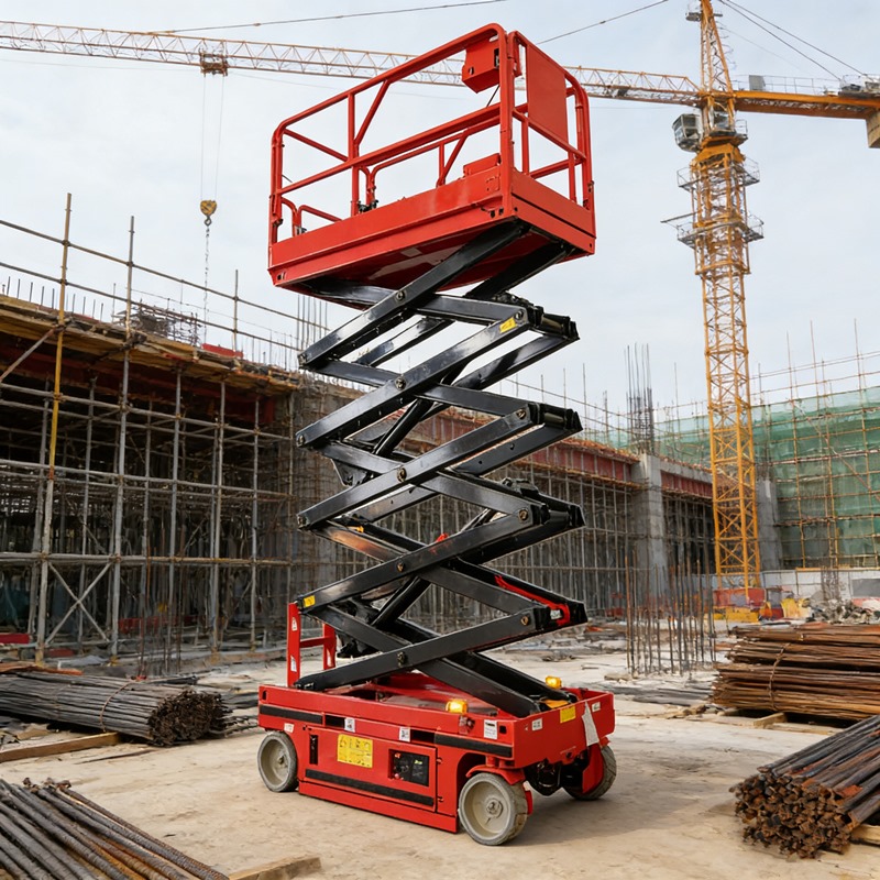Self-Leveling Industrial Scissor Lift for Warehouse