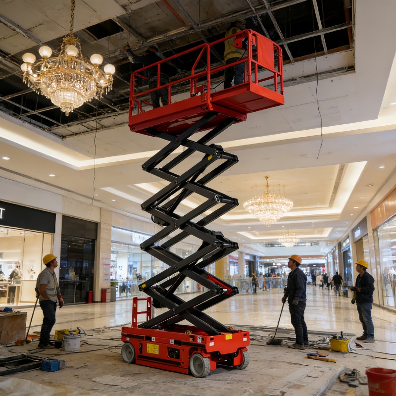 electric-scissor-lift-warehouse-use