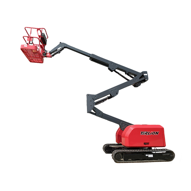 Crawler Articulating Boom Aerial Work Platform, Electric Hydraulic-Driven Multifunctional Lifting Platform 