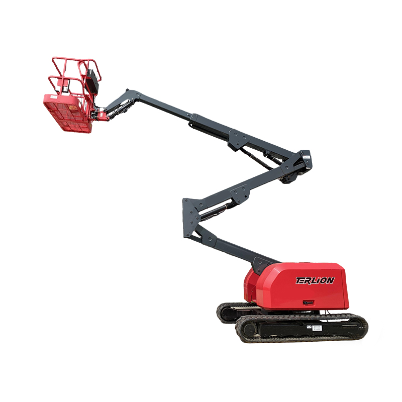 Crawler Articulating Boom Aerial Work Platform, Electric Hydraulic-Driven Multifunctional Lifting Platform 