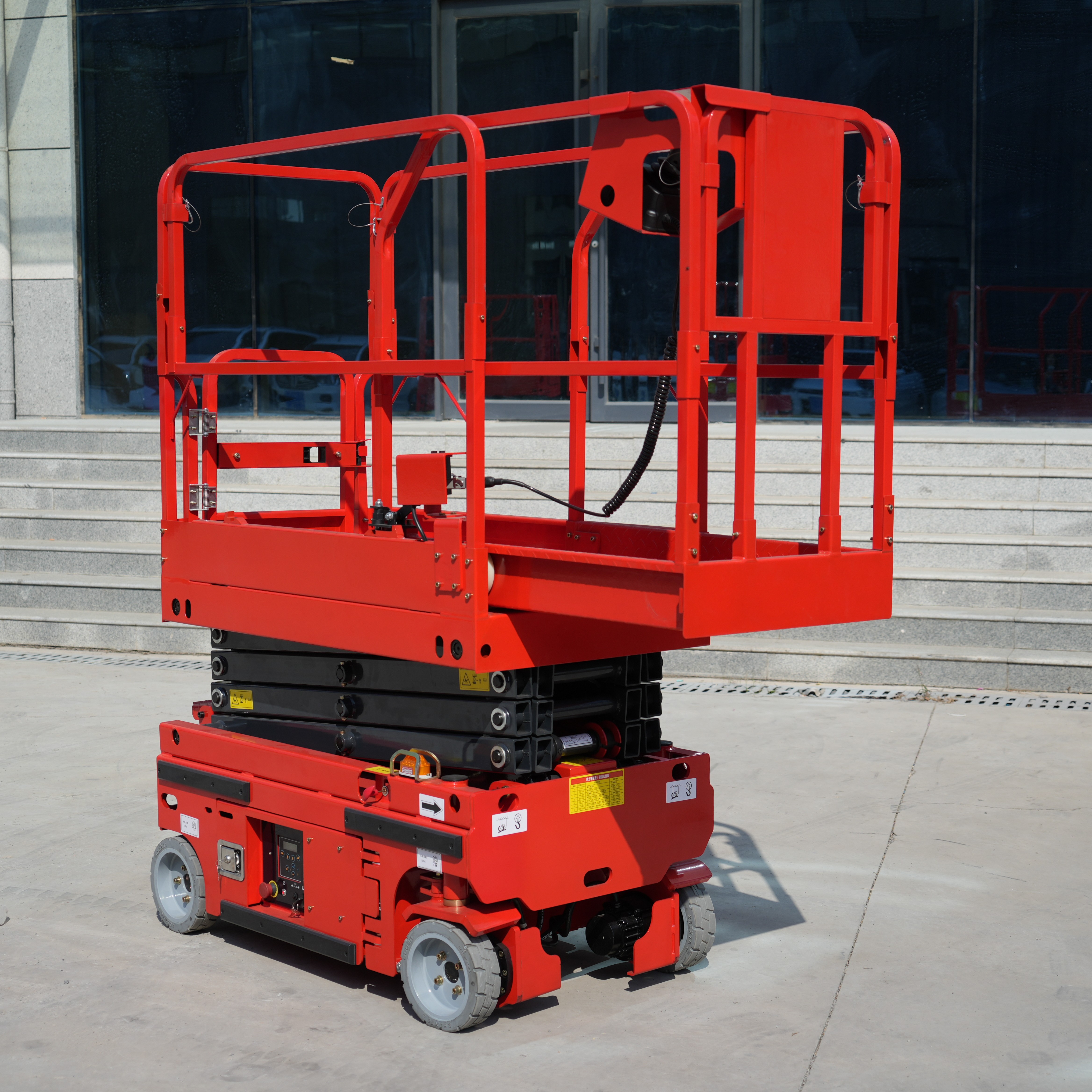 aerial lift in use for high reach construction work