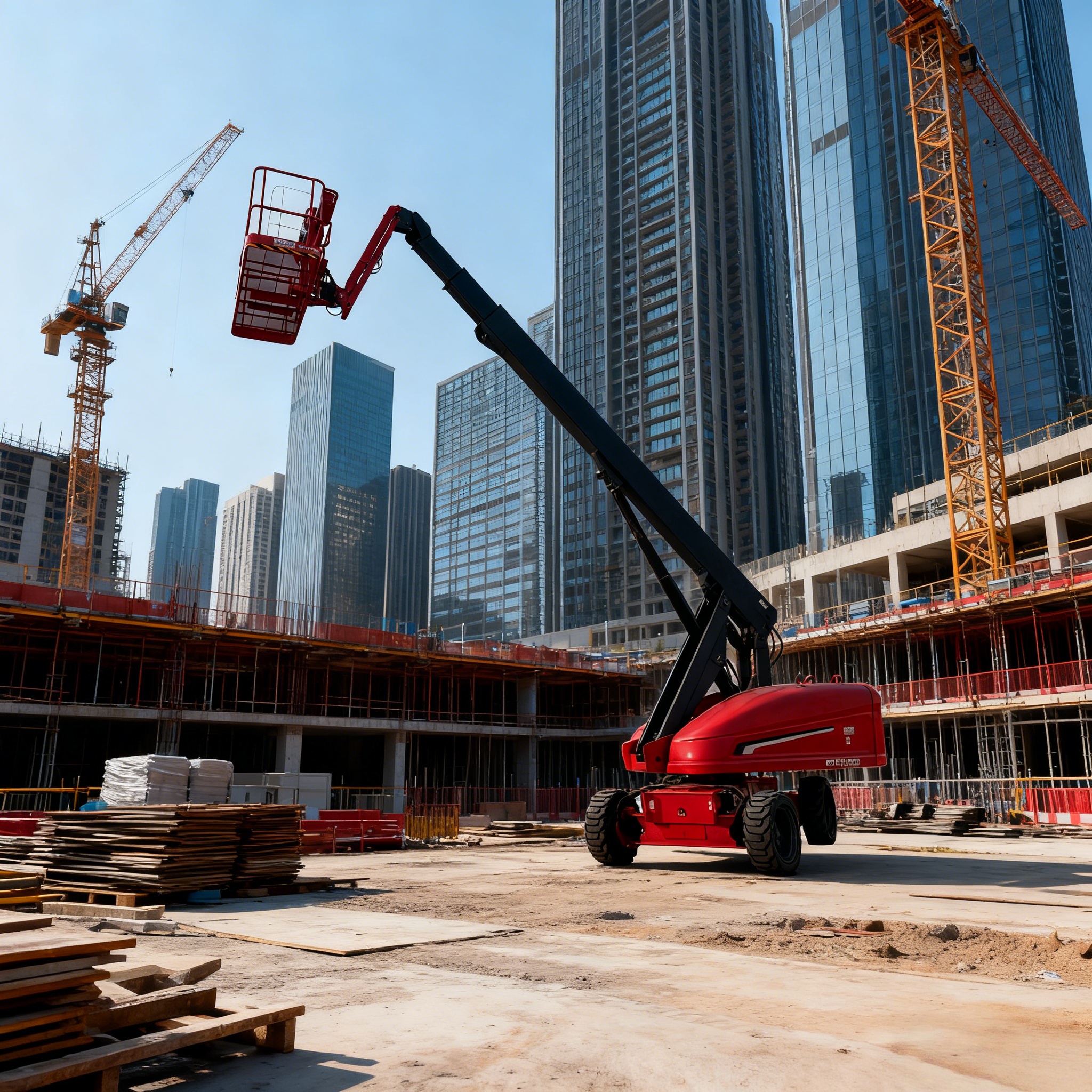 High Reach Boom Lift Operational Envelope